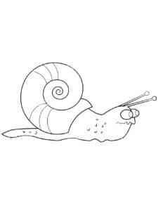 Scary Snail coloring page
