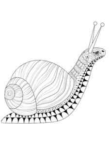 Snail Antistress coloring page