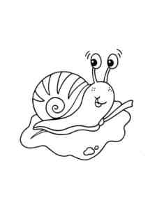 Cute Snail coloring page
