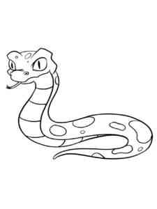 Easy Snake coloring page