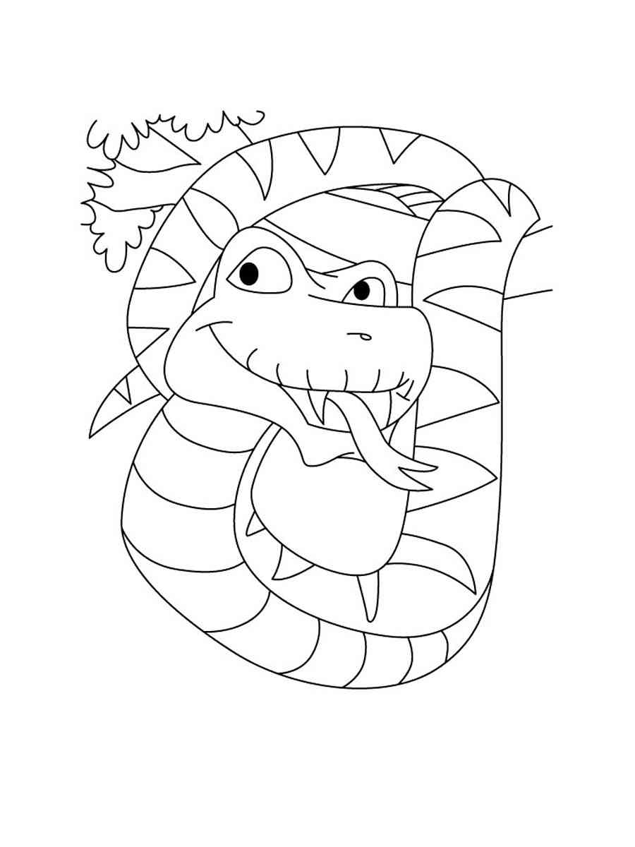 Snake Boa coloring page