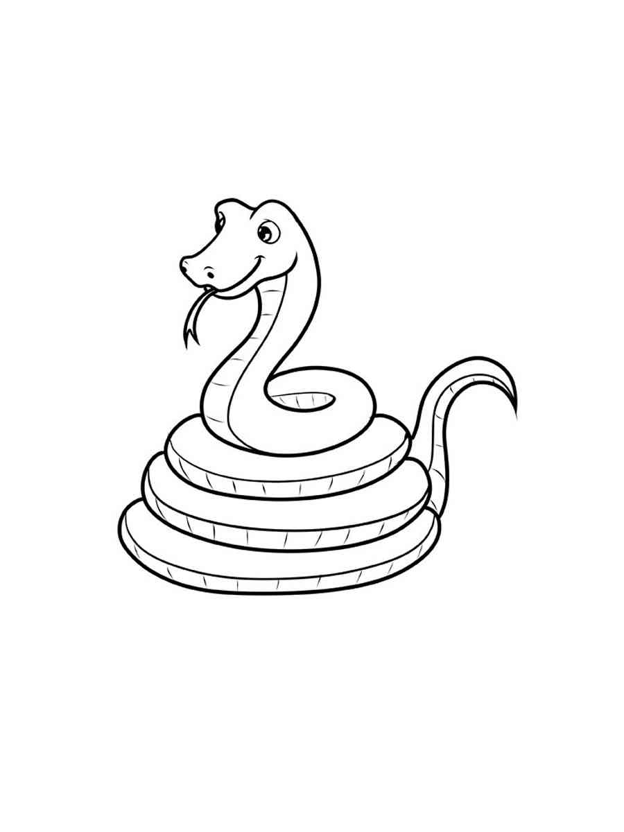 Common Snake coloring page