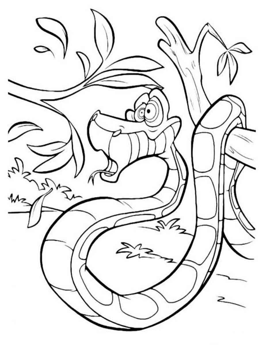 Cartoon Snake coloring page