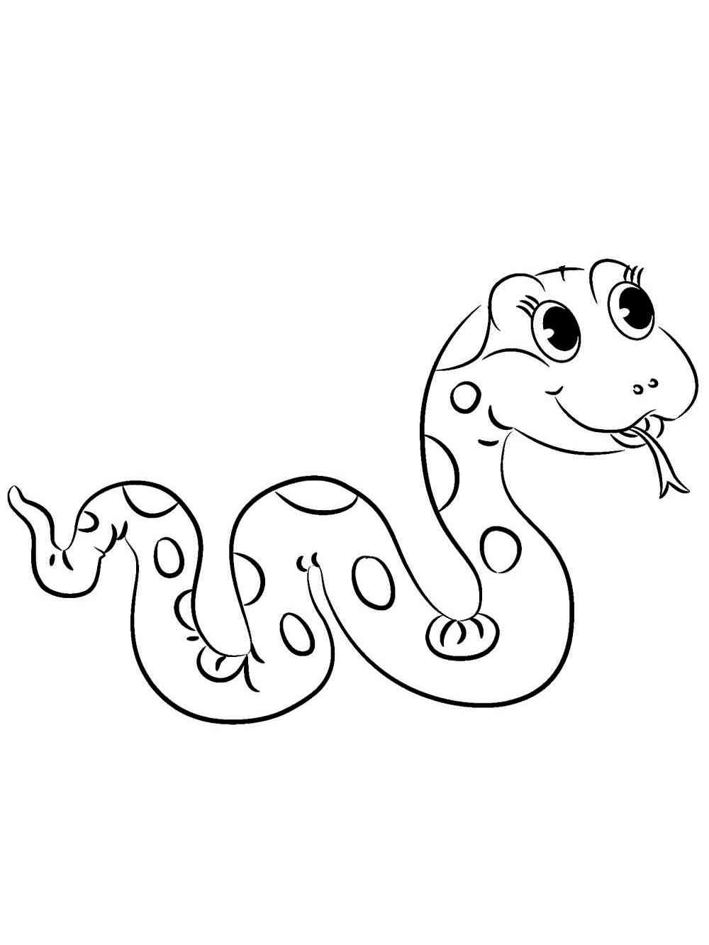 Beautiful Snake coloring page