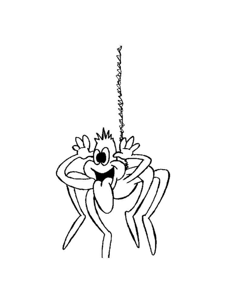 Jolly Spider coloring page