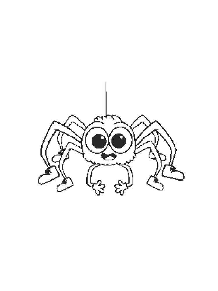 Funny Spider coloring page