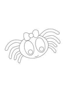 Cute Spider coloring page