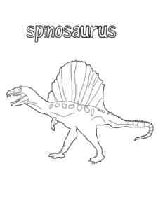 Dinosaurus Spinosaurus coloring page