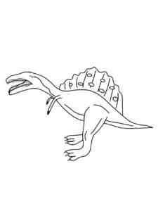 Easy Spinosaurus coloring page