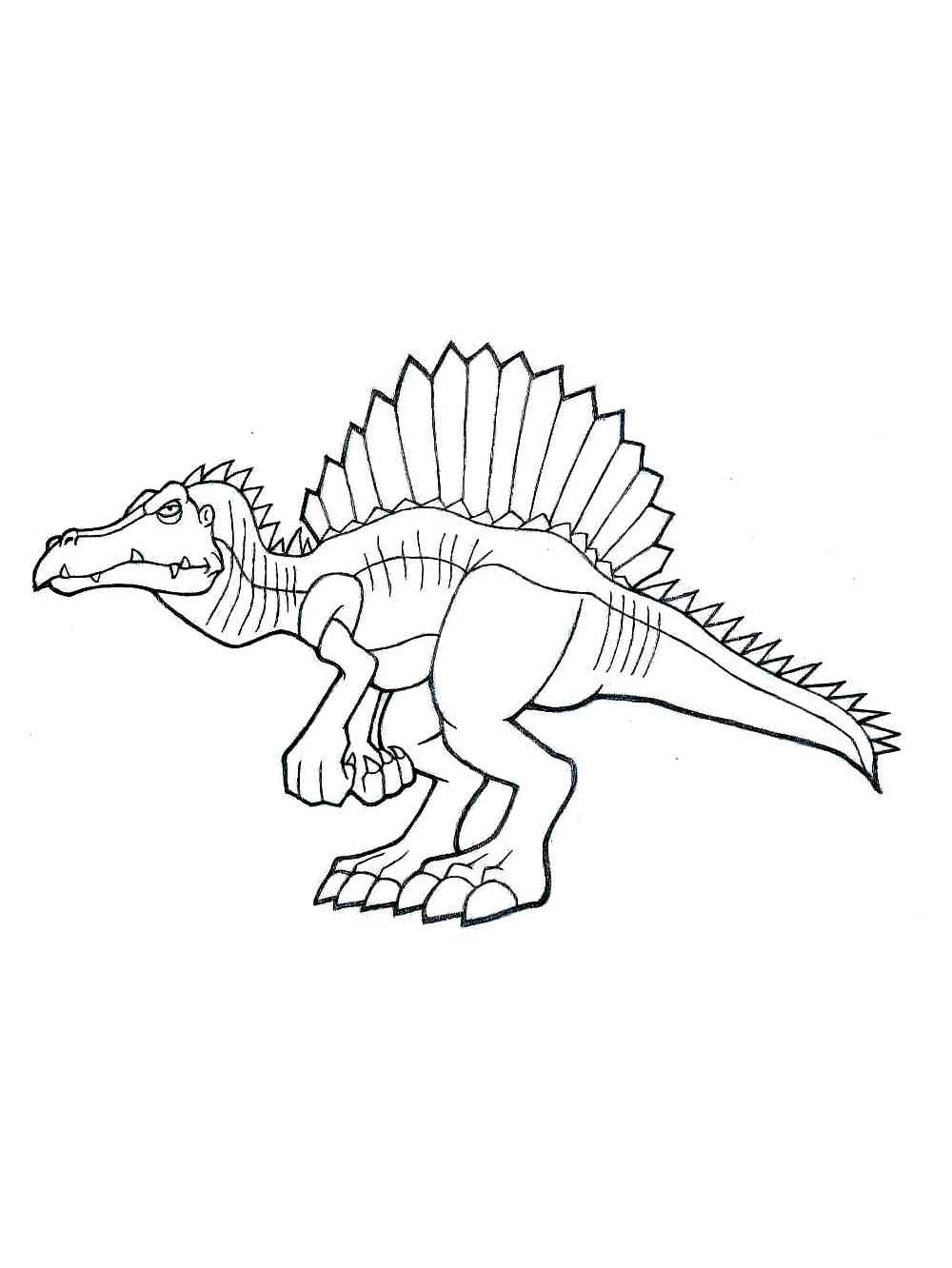 Spinosaurus Dino coloring page