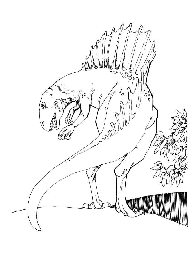 Spinosaurus Theropod coloring page
