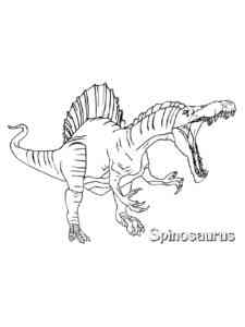 Roaring Spinosaurus coloring page