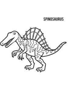 Cute Spinosaurus coloring page