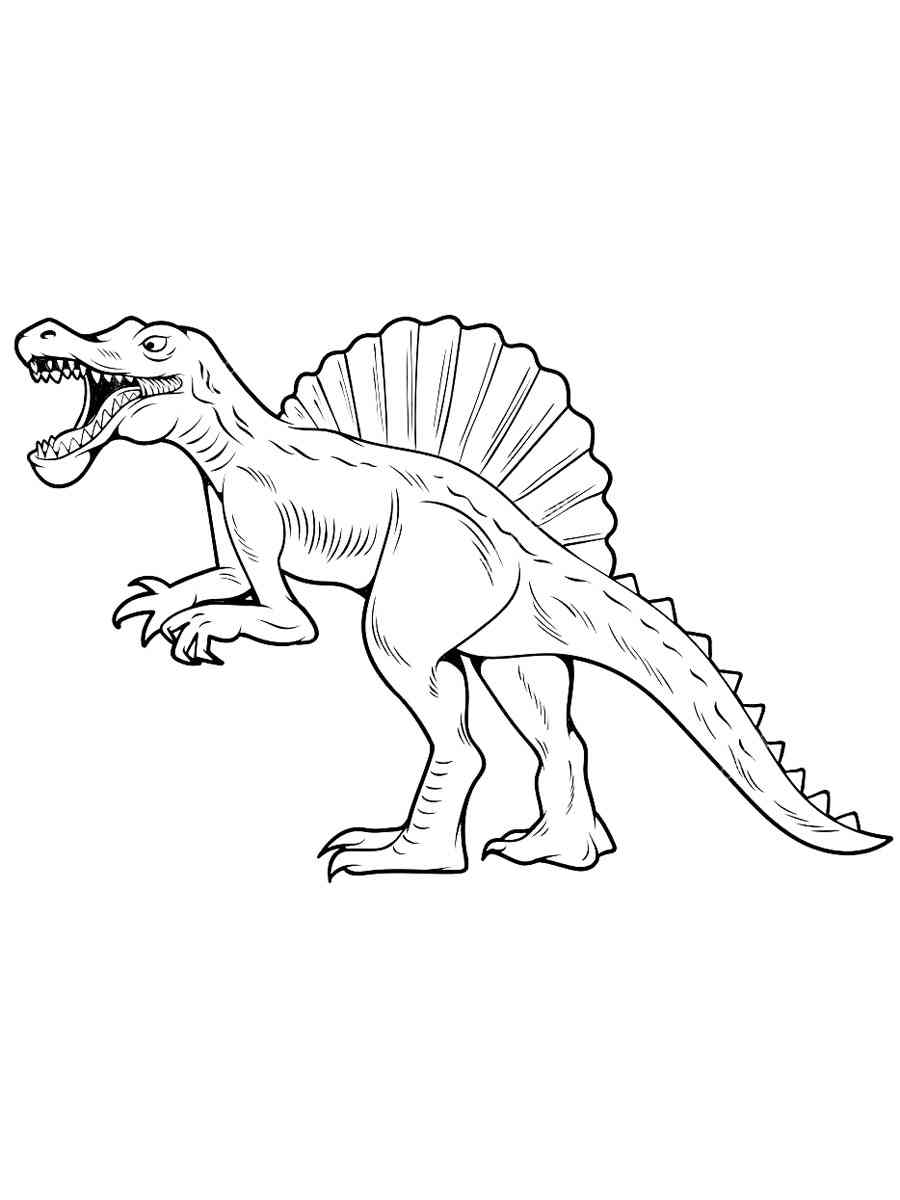Spinosaurus Dinosaurus coloring page