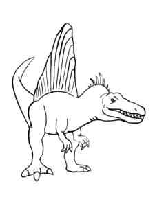 Fierce Spinosaurus coloring page
