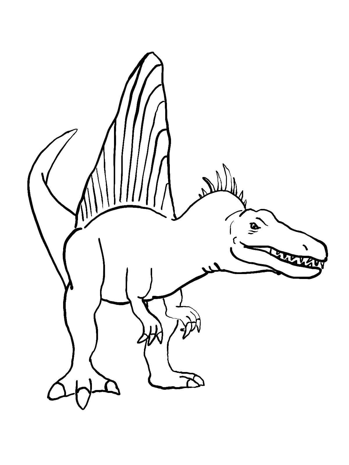 Fierce Spinosaurus coloring page