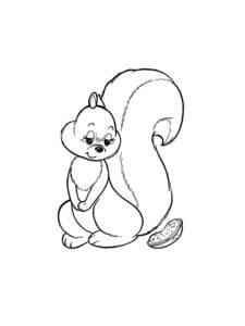 Humble Squirrel coloring page
