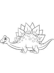 Little Stegosaurus coloring page