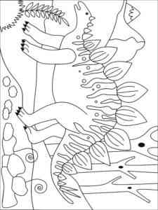 Huayangosaurus coloring page