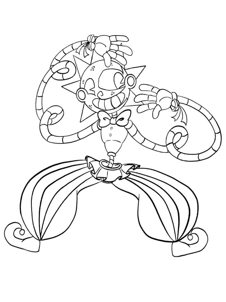 Funny Sundrop coloring page
