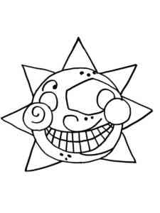Sundrop Face coloring page