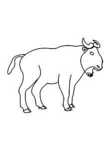 Simple Takin coloring page