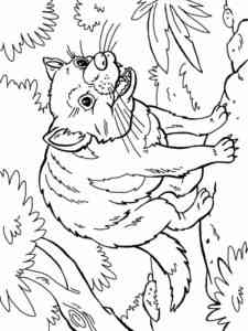 Funny Tasmanian Devil coloring page