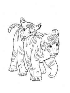 Tiger Cubs coloring page