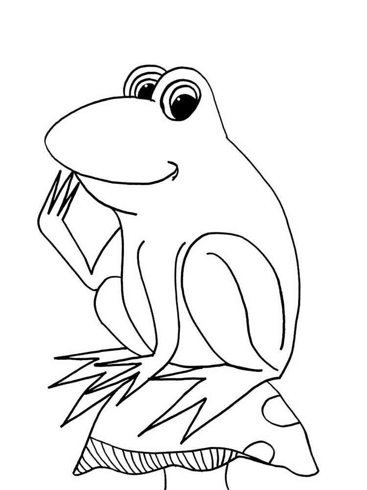 Cartoon Toad coloring page