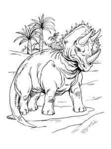 Torosaurus coloring page