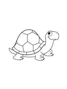 Easy Turtle coloring page