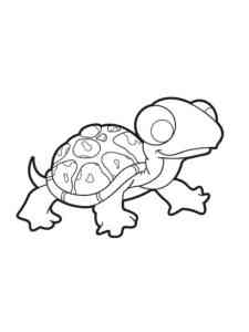 Funny Turtle 2 coloring page