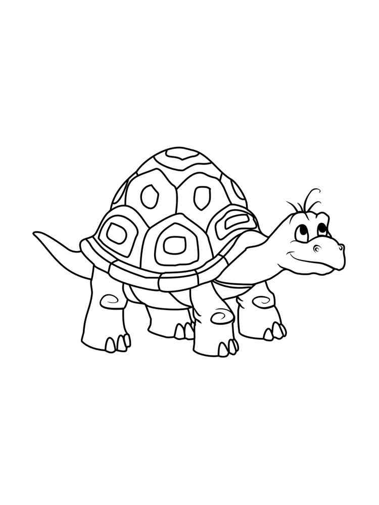 Cartoon Turtle coloring page