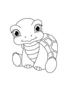 Cute Baby Turtle coloring page