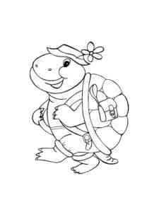 Turtle Tourist coloring page