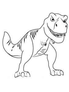 T-Rex Dinosaur coloring page