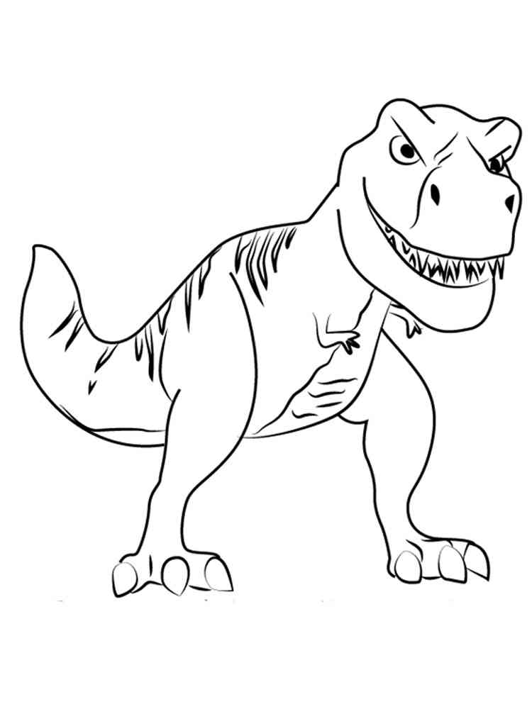 T-Rex Dinosaur coloring page