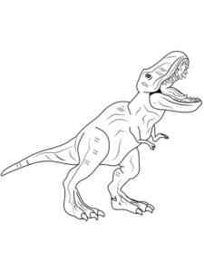T-Rex Roaring coloring page