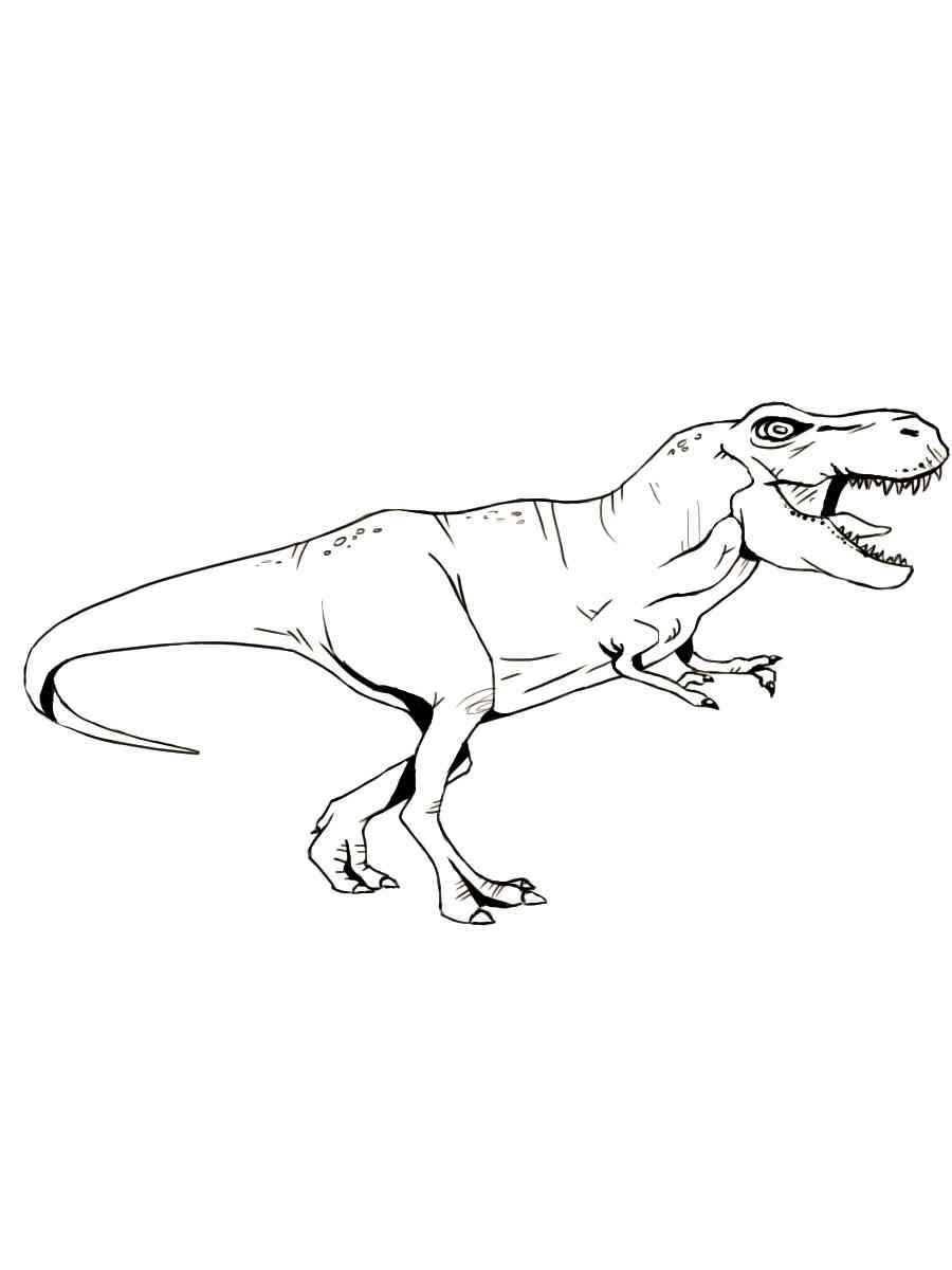 Predatory Tyrannosaurus coloring page