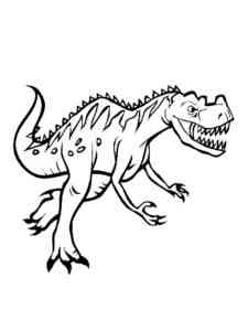 Funny Tyrannosaurus coloring page