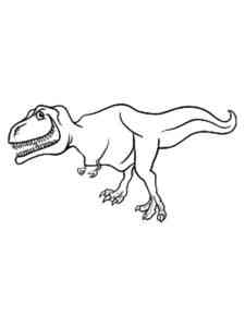 Easy T-Rex coloring page