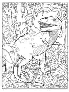 T-Rex coloring page