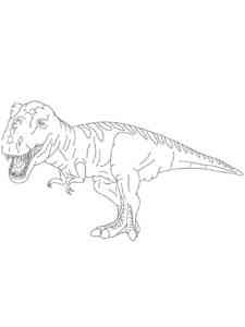 Fierce Tyrannosaurus coloring page