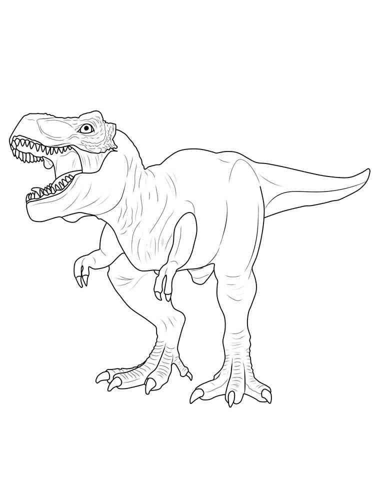 Roaring Tyrannosaurus coloring page