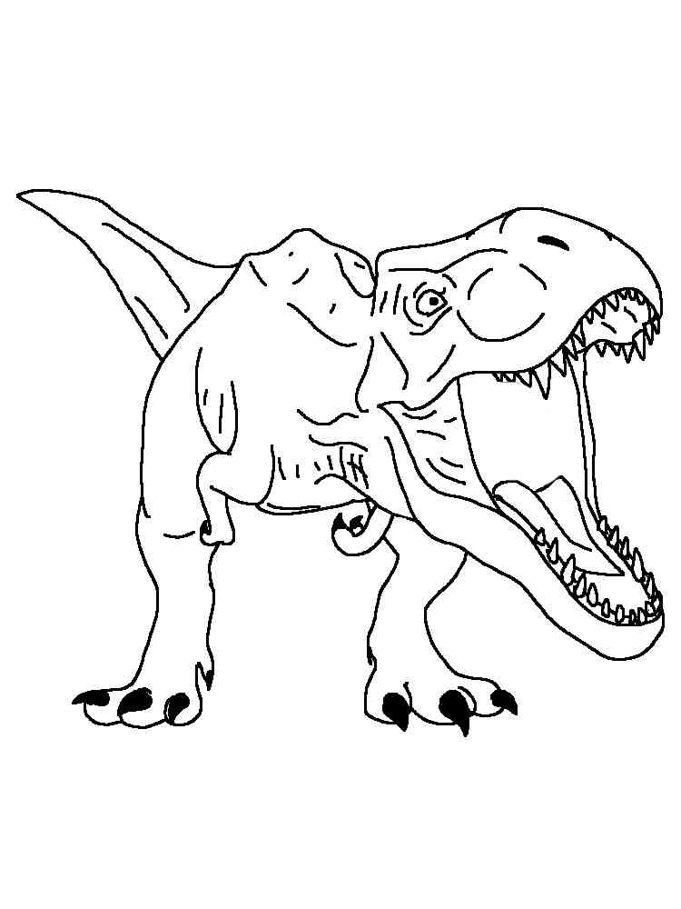Scary Tyrannosaurus coloring page