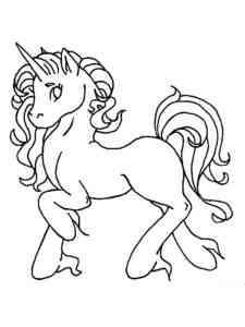 Easy Graceful Unicorn coloring page