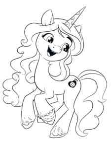 Pony Unicorn coloring page