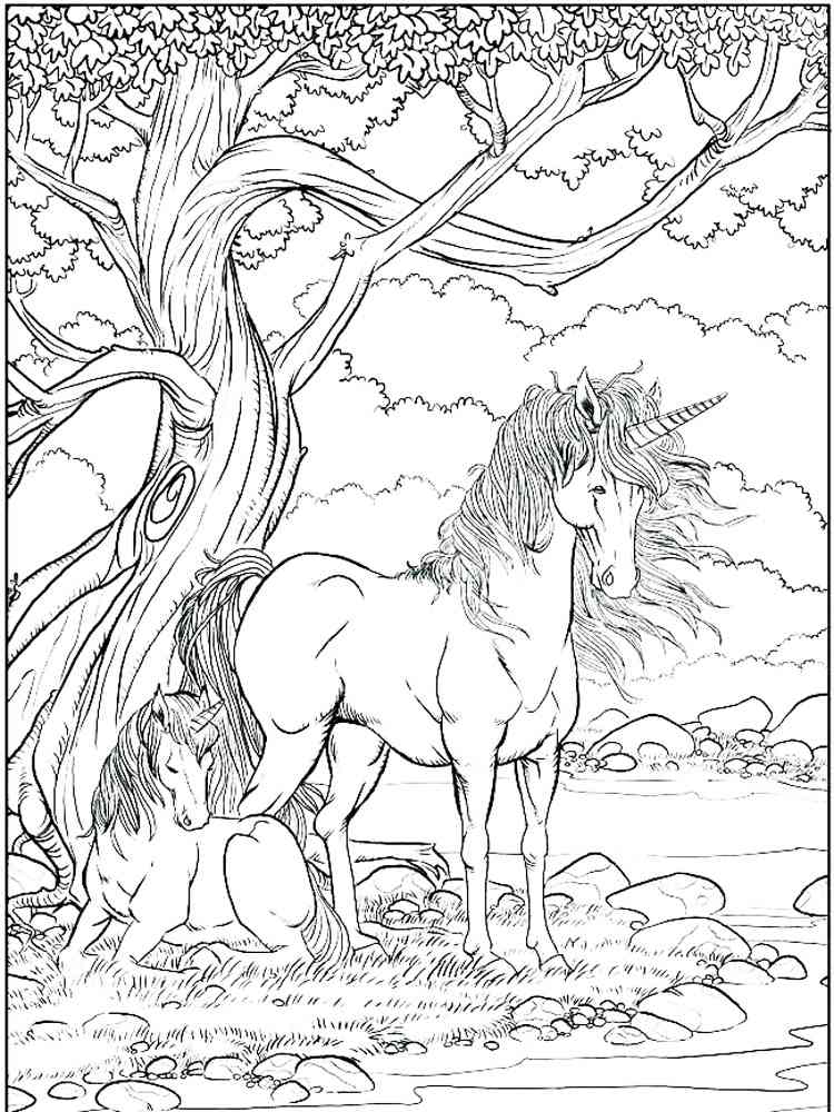 Unicorn Art coloring page