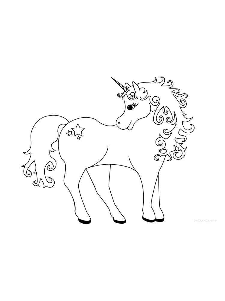 Magic Unicorn coloring page