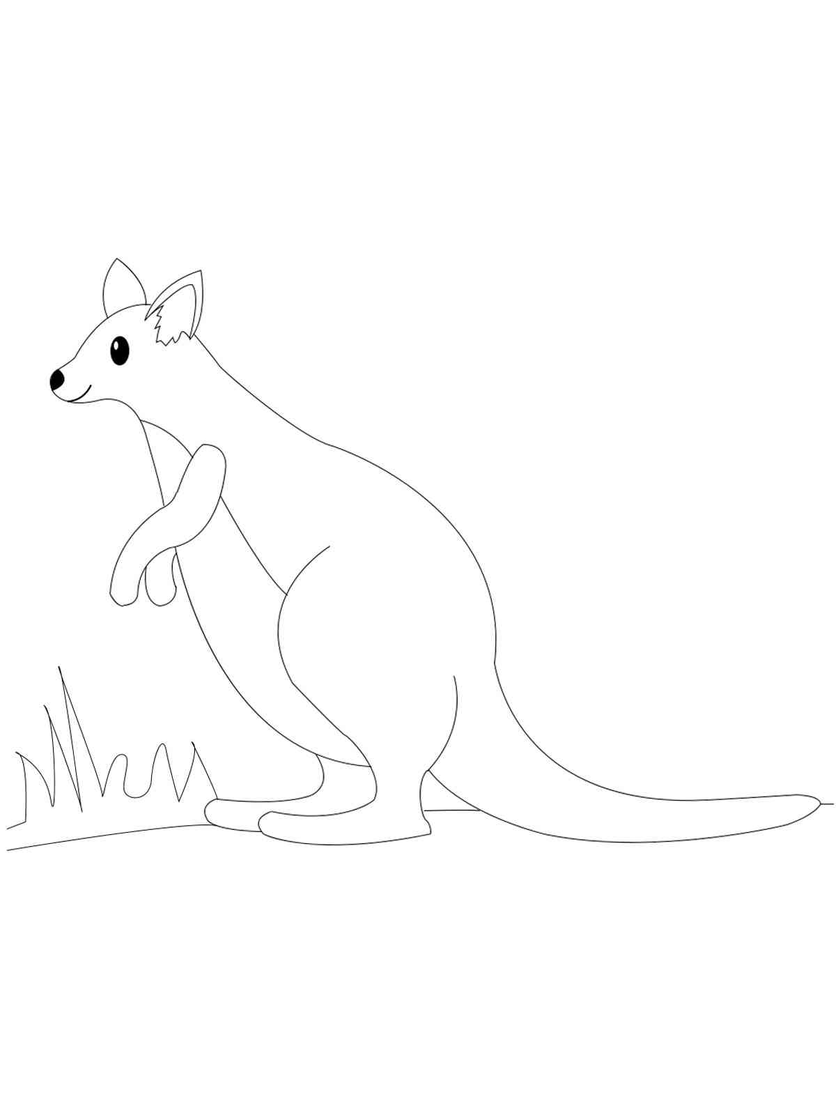 Little Wallaby coloring page
